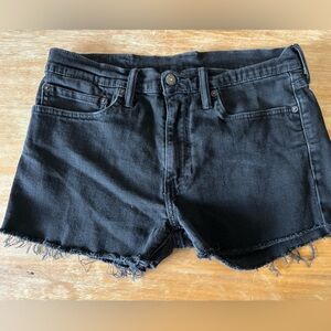 Levi’s Black‎ Denim Cutoff Shorts size 34